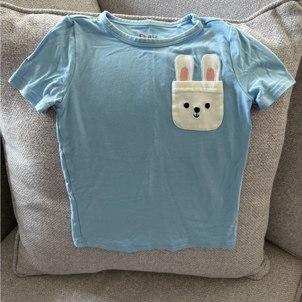 Little Sleepies Bunny Play Pocket Tee -2T